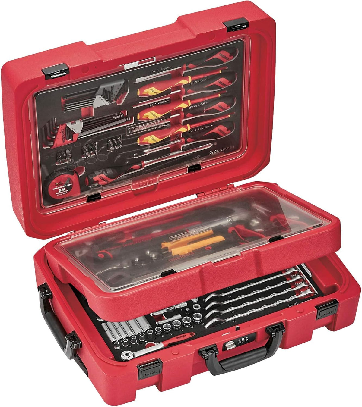 TENG TOOLS SCE1 Werkzeug-Sets, verstellbar, Rot/Schwarz