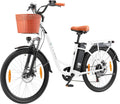 ttgo E E-Bike, 36 V, 14,5 Ah, 18 Ah, mit LED, aus Aluminium, Weiß/Schwarz/Orange