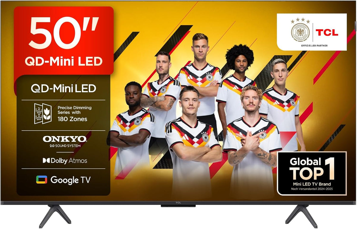 TCL HDR Premium Smart-TV, 50 Zoll, 144 Hz, mit LED, Schwarz