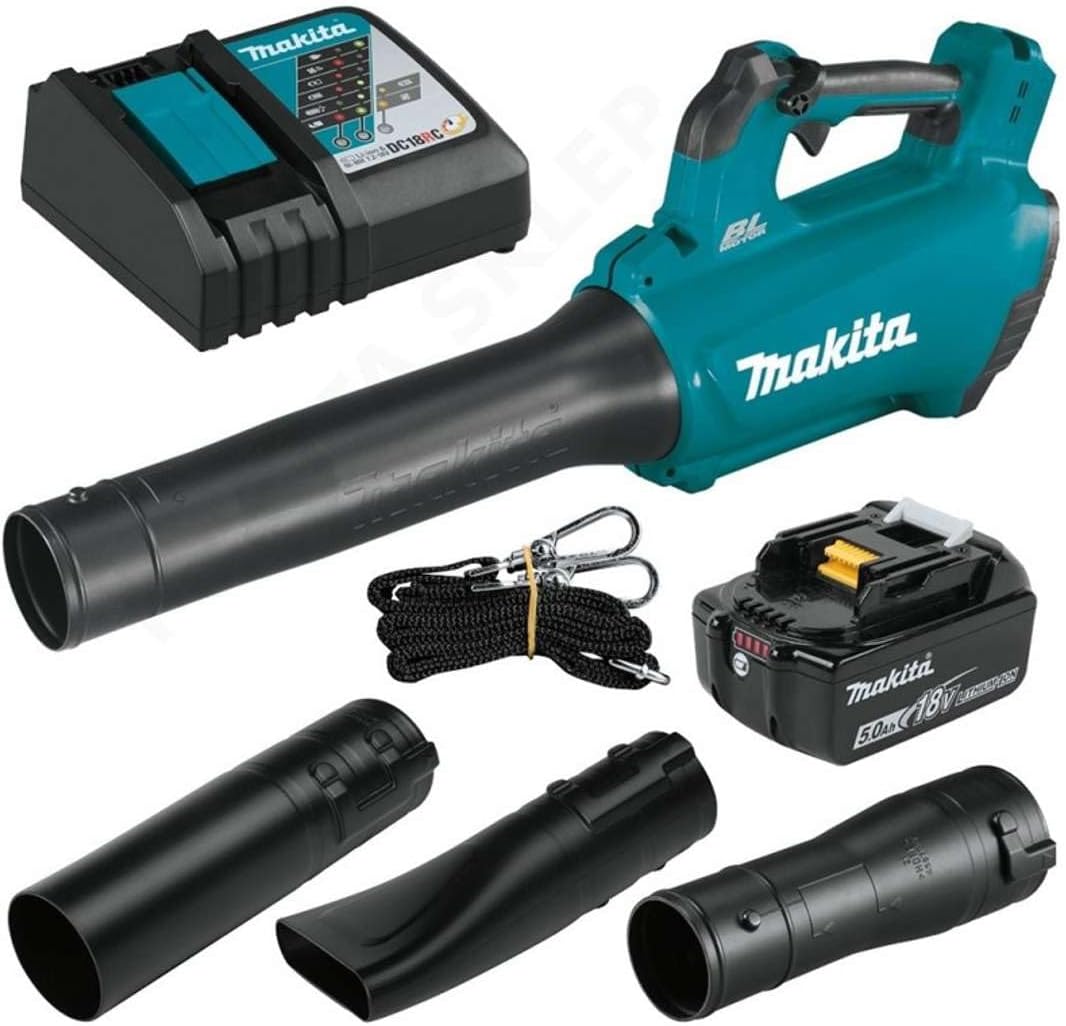 Makita DUB184RT Laubbläser, 18 V, 5 Ah, 180 v, Schwarz/Türkis