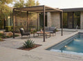 Pergola Pavillon 3x4, 3 × 4 m, mit Schiebedach, aus Aluminium, für den Garten und die Terrasse, Anthrazit, Jet-Line