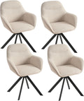 Goeurvant Esszimmerstühle, für das Wohnzimmer und die Küche, Beige/Schwarz