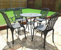 Essgruppe, 80 cm, aus Aluminium, für den Garten, Bronze, Lazy Susan