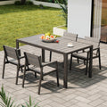 Gartenmöbel-Set, mit USB, für den Garten, Dunkelgrau, Devoko