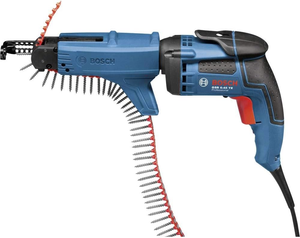 Bosch Professional GSR 6 Akku-Bohrschrauber, 701 W, 6,0 mm, Blau/Schwarz/Rot