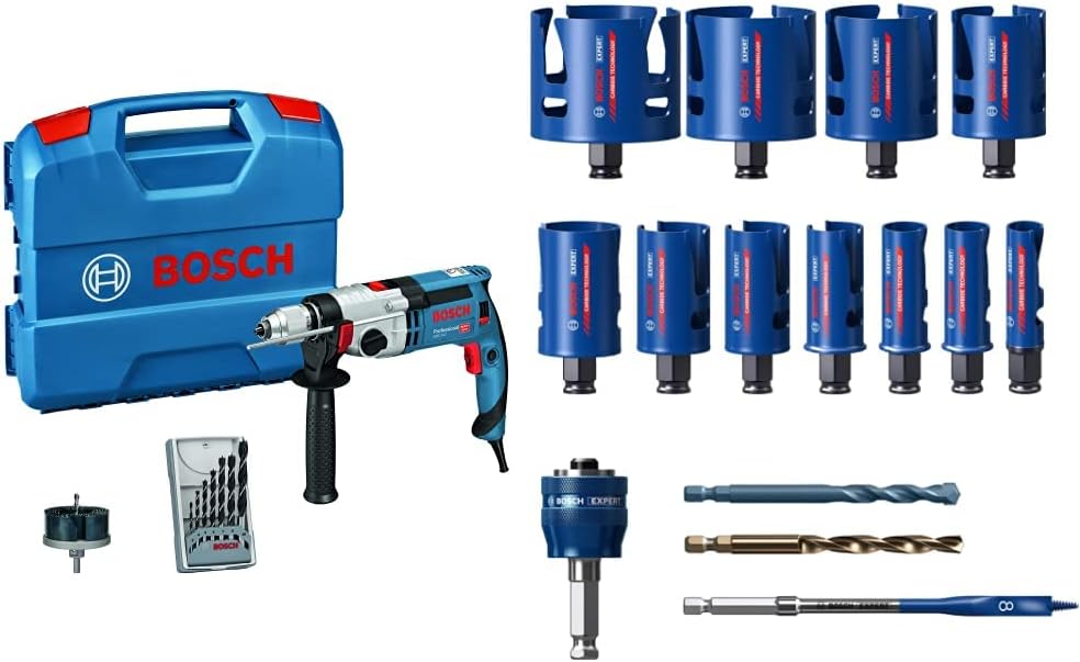 Bosch Schlagbohrmaschinen, 20–76 mm, Blau/Rot/Schwarz