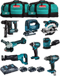 Makita MK801 Akku-Bohrschrauber, 18 V, 5,0 Ah, Schwarz/Blau
