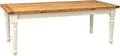 Esstisch, 220 × 100 cm, für die Küche, Holz/Weiß, Biscottini