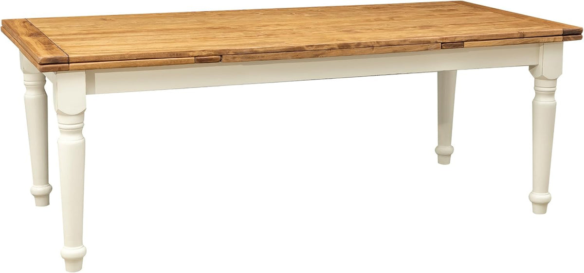Esstisch, 220 × 100 cm, für die Küche, Holz/Weiß, Biscottini
