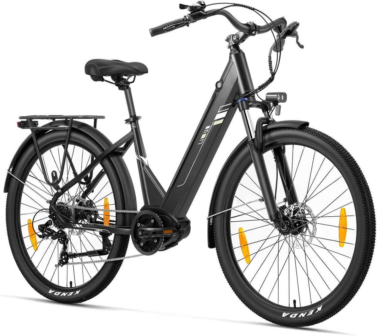 Touroll Urbano 3 27 E-Bike, 36 V, 13 Ah, 27,5 Zoll, Schwarz