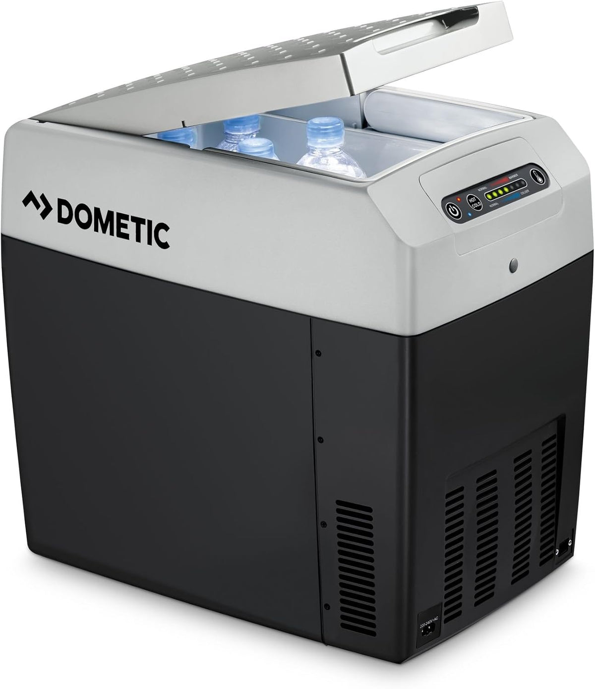 DOMETIC TCX21 Kühlschränke, 20 L, 24 V, 230 V, mit LED, für Camping, Schwarz/Grau