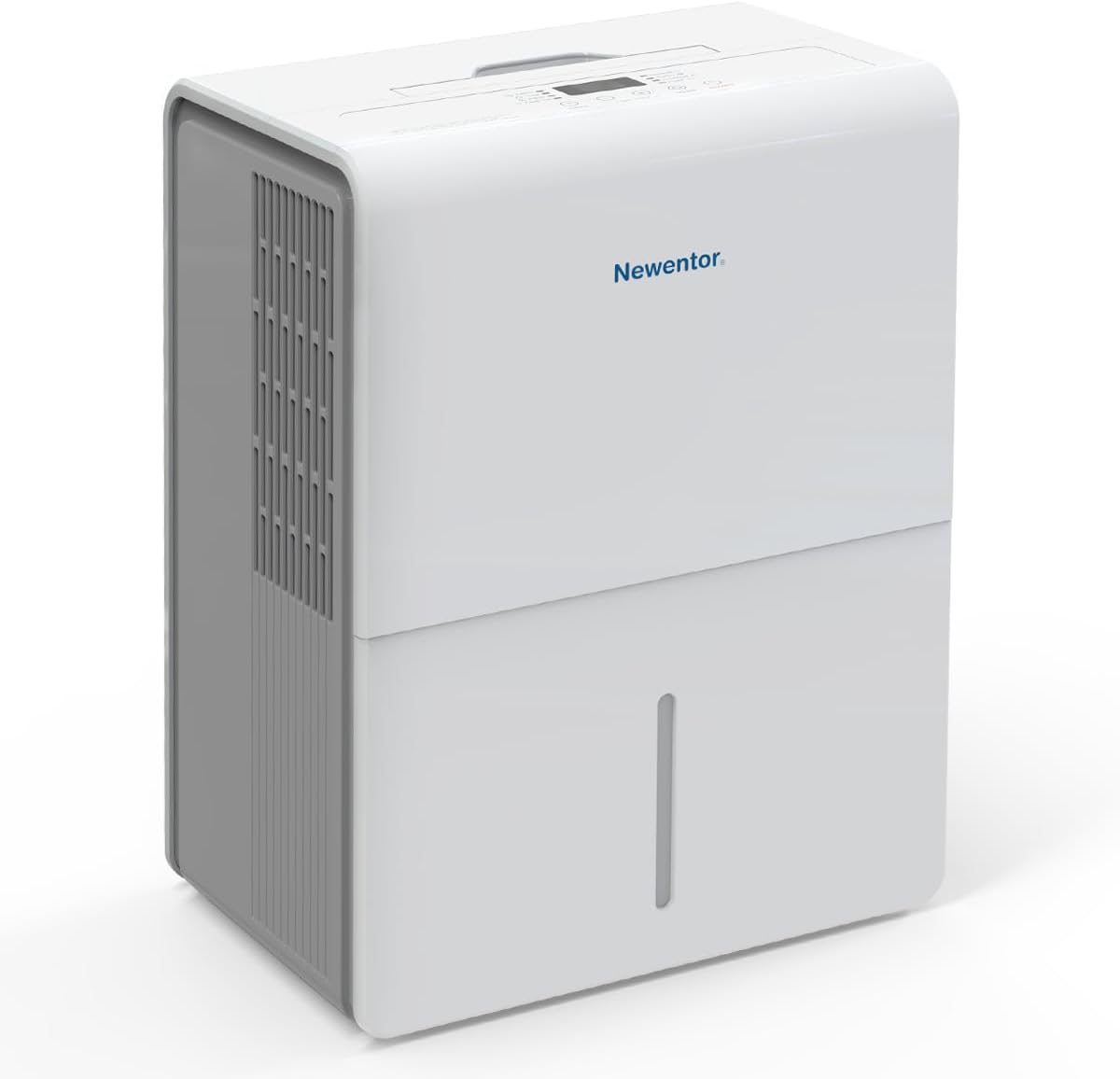 Newentor Luftentfeuchter, 25 L, 290 W, 215 m³, mit Timer, Weiß/Grau