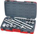 Steckschlüsselsätze T34186, Rot/Grau, TENG TOOLS