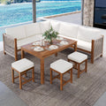 Gartenmöbel-Set, für den Garten und die Terrasse, aus Polyrattan, Beige/Braun, Dolamaní
