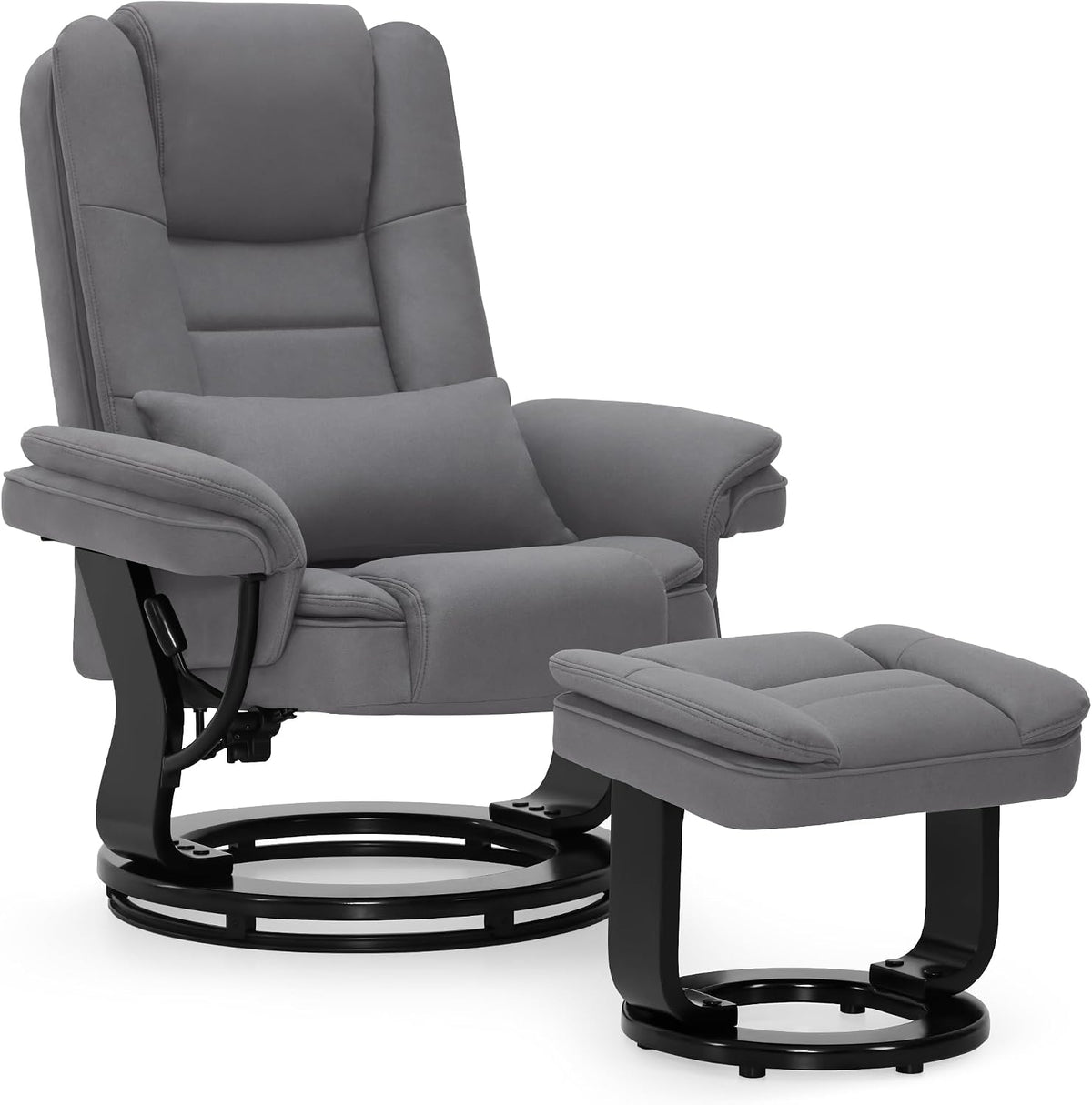Sessel, 120 Kg, verstellbar, für das Wohnzimmer, Grau, M MCombo