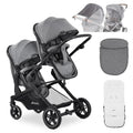 hauck Kinderwagen-Set, bis 15 kg, mit Liegeposition, UV-Schutz 50+, klappbar, verstellbar, Grau