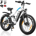 VARUN E E-Bike, 250 W, 48 V, 18 AH, bürstenlos, Weiß/Schwarz/Blau