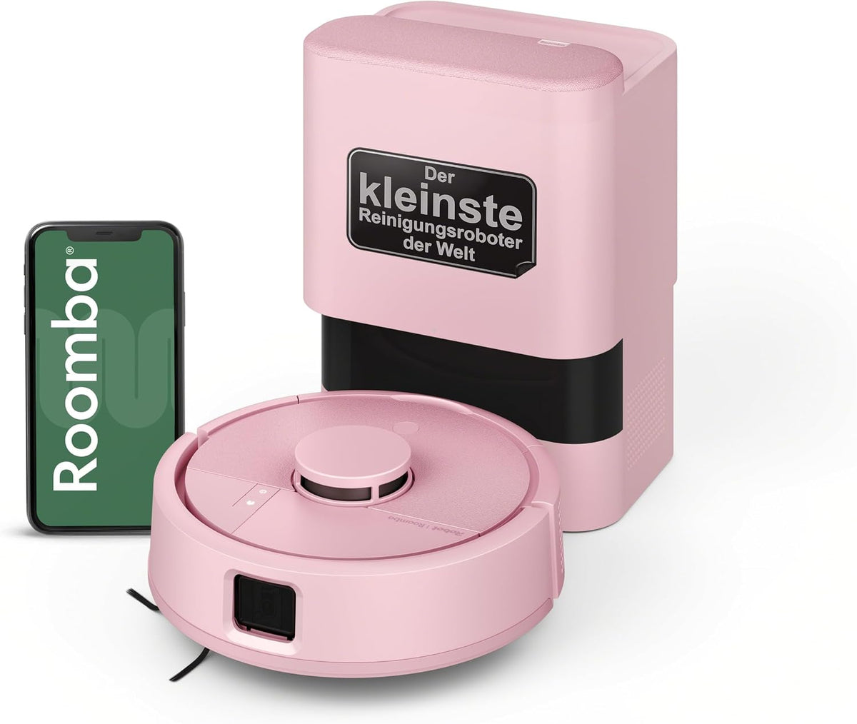 iRobot Roomba Mini Saug Saugroboter, mit 3D-LiDAR, Rosa