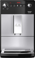 Kaffeevollautomat Purista, verstellbar, höhenverstellbar, Silber/Schwarz, Melitta