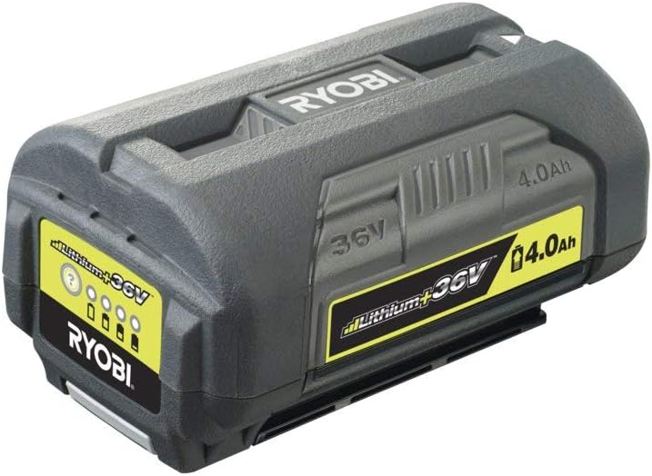 RYOBI BPL3640D2 Werkzeugakkus, 36 V, 4,0 Ah, ohne Ladegerät, Grau/Schwarz/Gelb