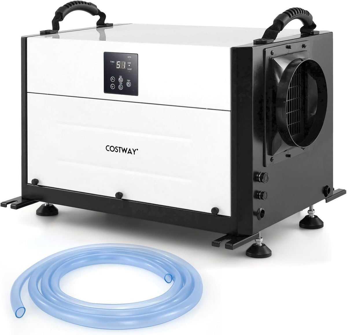 COSTWAY Luftentfeuchter, 27–73 L, mit Timer, mit LED, Schwarz/Weiß