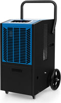 GOPLUS Luftentfeuchter, 41 × 44 × 81,5 cm, 66 L, mit Timer, verstellbar, mit LED, Schwarz/Blau