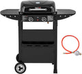 Royal Gourmet Gasgrills, 5 kW, klappbar, für den Garten und Camping, Schwarz