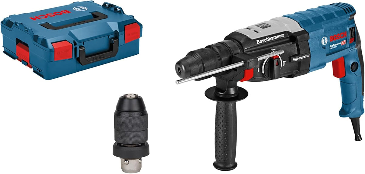 Bosch Professional Bohrhammer GBH 2 Elektrowerkzeuge, 210 mm, Blau/Schwarz/Rot